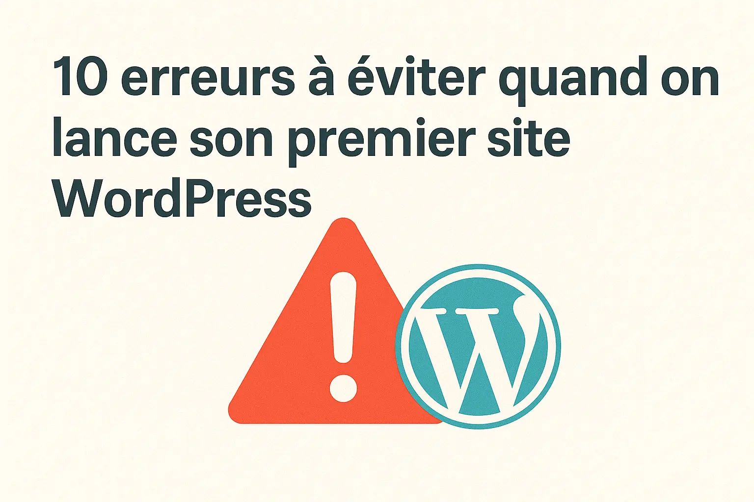 10 erreurs à éviter quand on lance son premier site WordPress